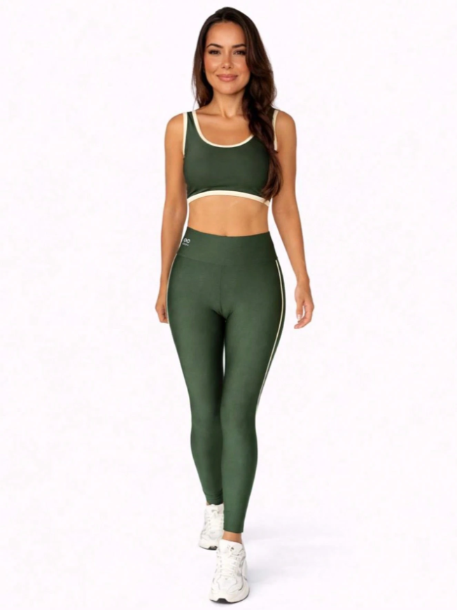 Kit Fitness Feminino 3 Peças – Top + Legging + Short Modelador (QUEIMA DE ESTOQUE)