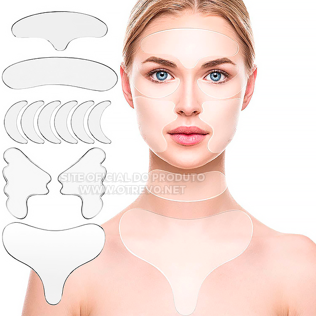 Adesivos de Silicone Antiestrias e Antirrugas Reutilizáveis - ®Youngirl (PELE 100% MAIS JOVEM)