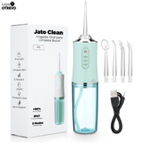 Irrigador Oral Rosa Verde+ 4 Ponteiras (BRINDE) + Cabo USB
