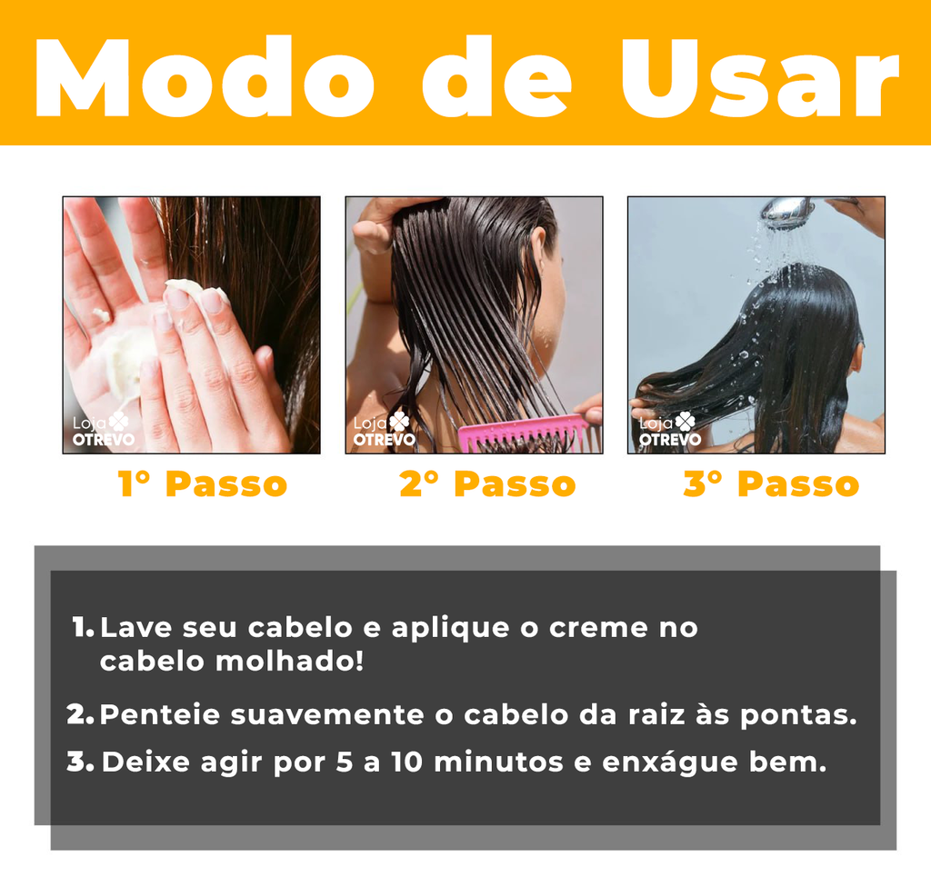 Máscara de Alisamento instantâneo Colágeno Puro & Keratina Pura - GoldMask® (g)