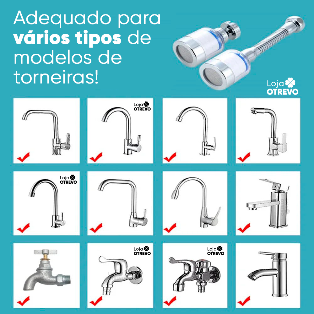 SmartFilter® Filtro Purificador de Água (COMPRE 1 E LEVE 3) - Acompanha Adaptador Universal