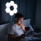 Luminaria Led Hexagonal Com TouchScreen e 16 Cores + Controle Remoto - LedMax®