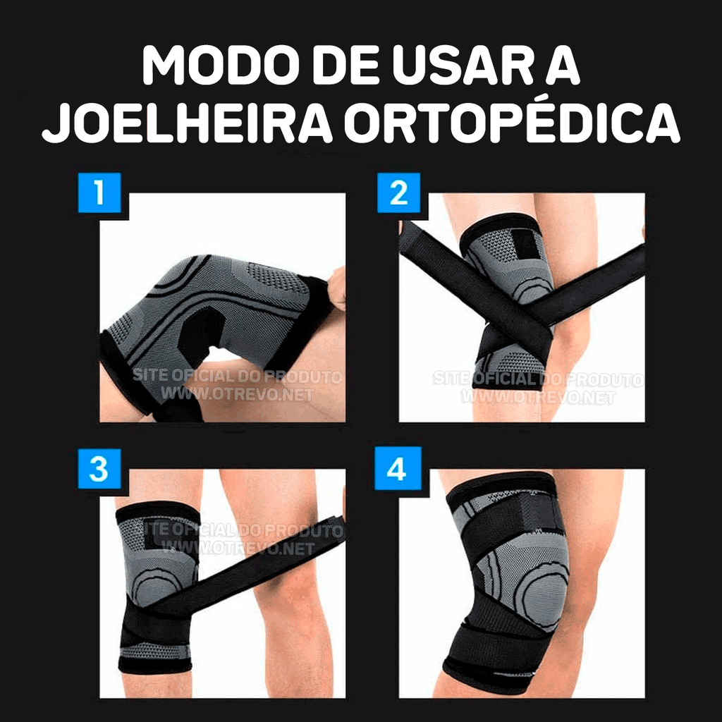 Joelheira Ortopédica de Compressão ®Confort Premium (COMPRE 1 E LEVE 2) (SÓ HOJE)