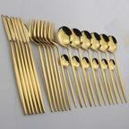 Jogo de Talheres Inox 24 Peças - ®PremiumGold