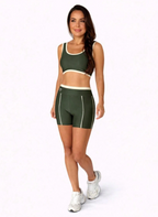 Kit Fitness Feminino 3 Peças – Top + Legging + Short Modelador (QUEIMA DE ESTOQUE)