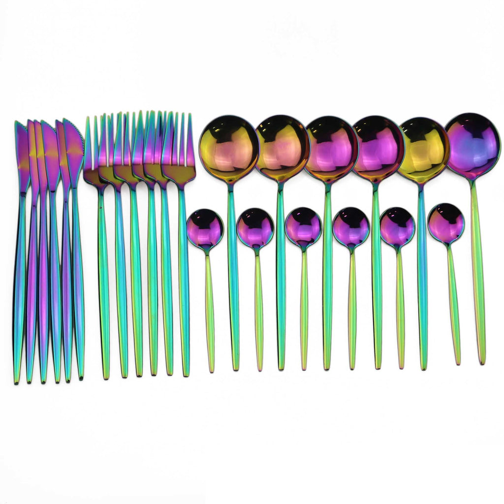Jogo de Talheres Inox 24 Peças - ®PremiumGold