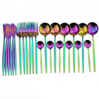 Jogo de Talheres Inox 24 Peças - ®PremiumGold
