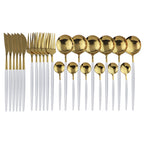 Jogo de Talheres Inox 24 Peças - ®PremiumGold