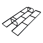 Forma Profissional para Piso de Concreto – PisoPro® (Kit com 6 Moldes)