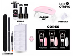 LuxGel - Née Jolie Alongamento Fácil de Unhas (Kit Completo ORIGINAL) + BRINDE CABINE DE LUZ UV PARA SECAGEM DO GEL - 50% OFF