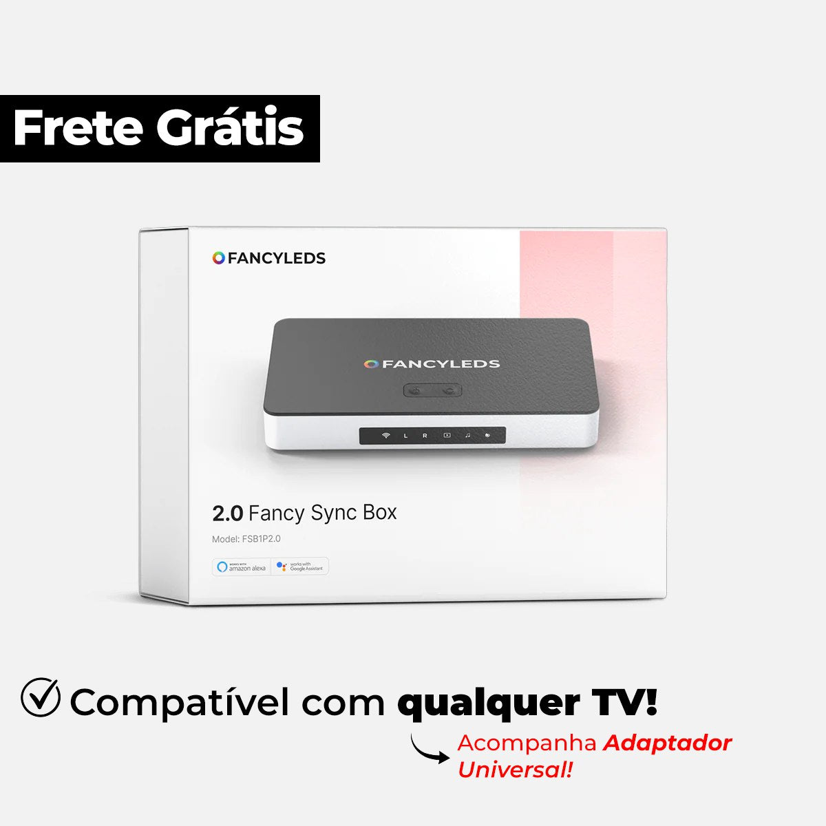 FancySync BOX™ Smart LED TV (Qualidade 8K 60Hz)