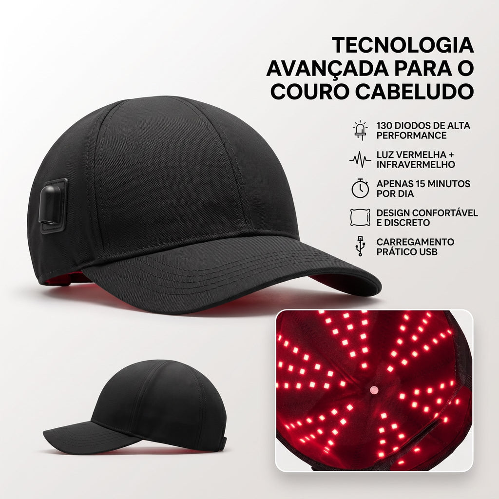 HairLux™ Pro - Tecnologia LED para Crescimento Capilar