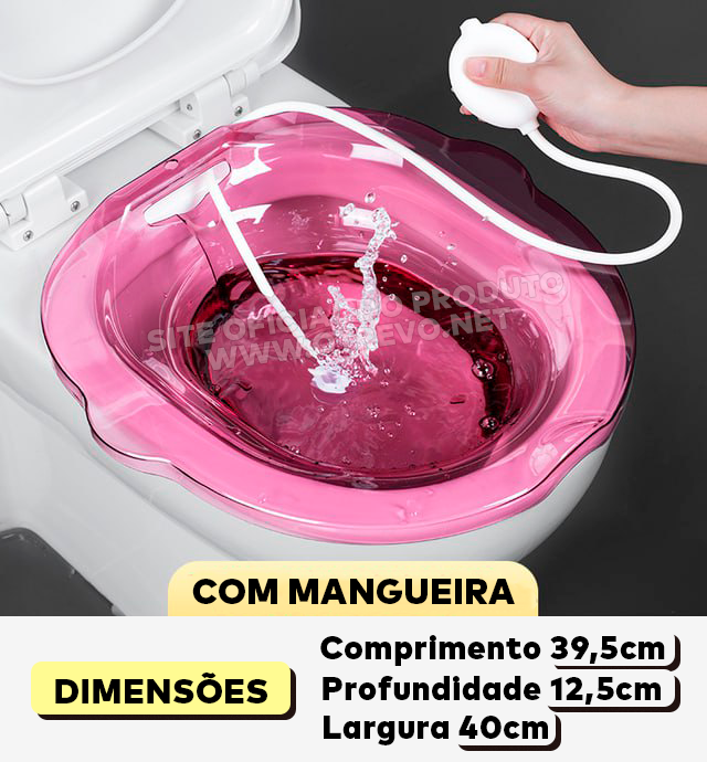 Bacia para Banho de Assento Medicinal - ®Healthseat  LANÇAMENTO