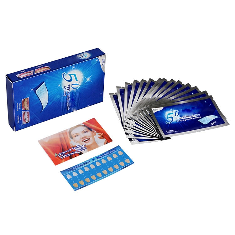 5D WHITE® - Fita Clareadora Dental (Clareamento instantâneo)