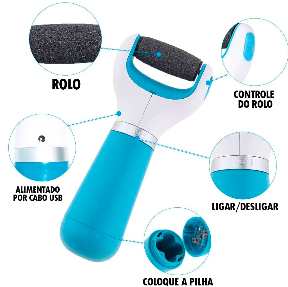 Removedor de Calos Profissional Portátil - CalurRemover® (REMOVE 100% DOS CALOS E RACHADURAS)