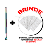 Kit de polimento de Unha e Removedor de Cuticulas 2 em 1  + (50 LIXADORES BRINDE)