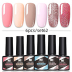 Kit Poligel Com 6 Cores Cada Set - LuxGel Née