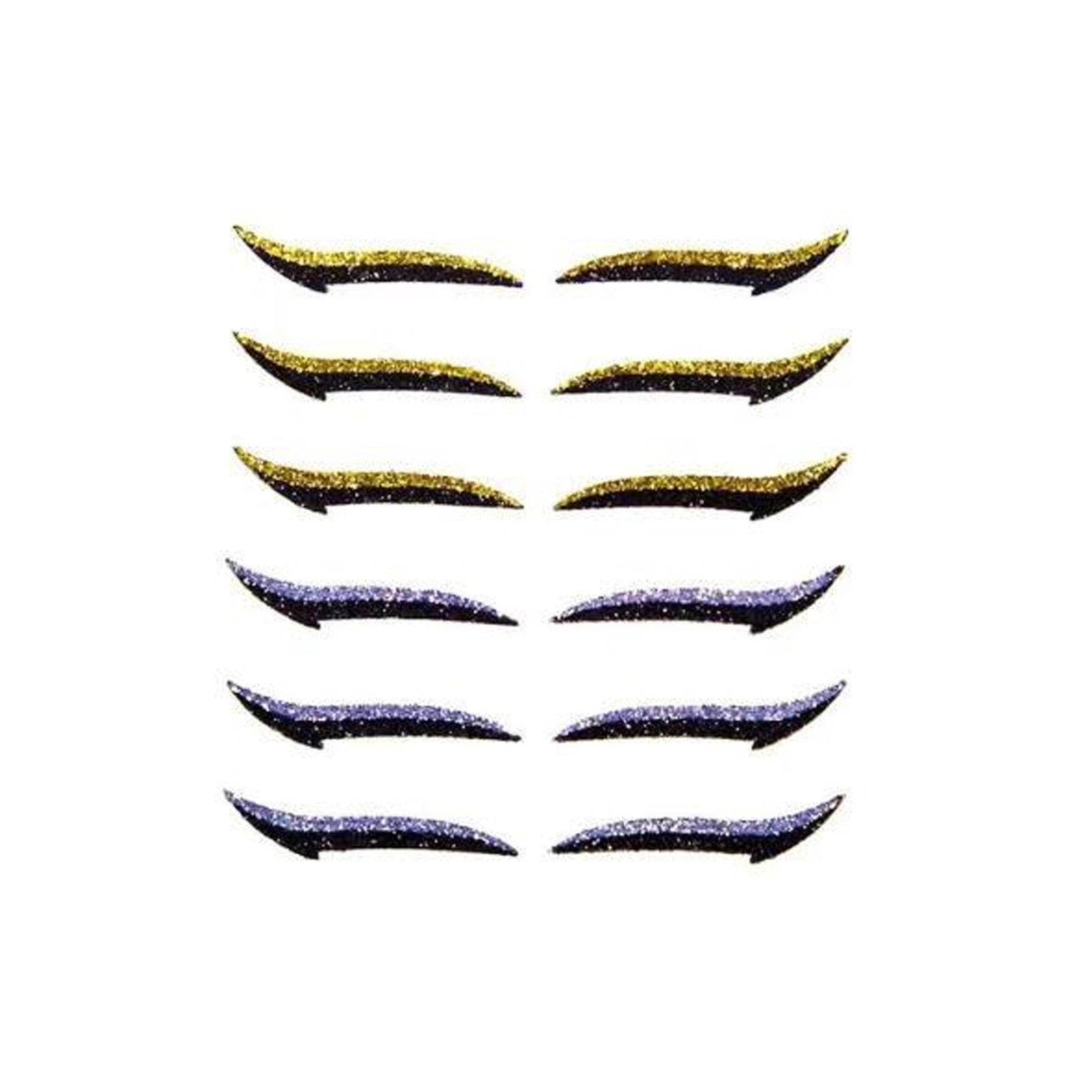 Adesivos de Delineador Reutilizáveis (6 PARES)
