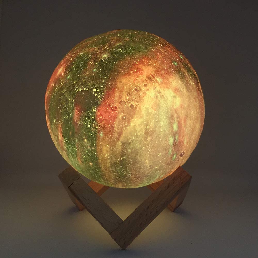 Luminária 3D de Lua Cheia Com 16 Cores - ®SmartMoon
