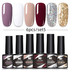 Kit Poligel Com 6 Cores Cada Set - LuxGel Née