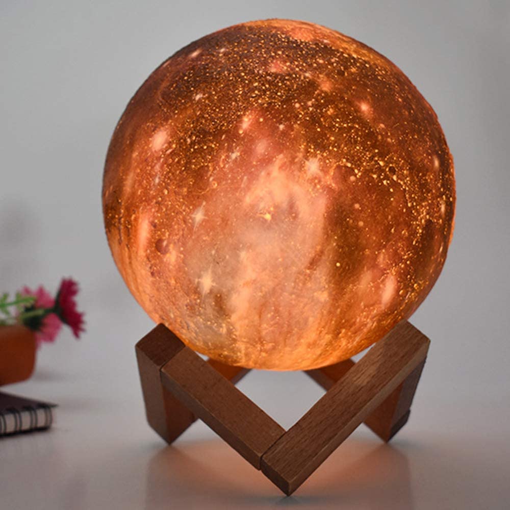 Luminária 3D de Lua Cheia Com 16 Cores - ®SmartMoon