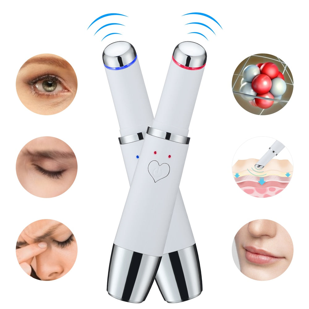 Caneta Massageadora Iônica Anti Rugas e Olheiras ®YoungBeutry (PELE 100% MAIS JOVEM)