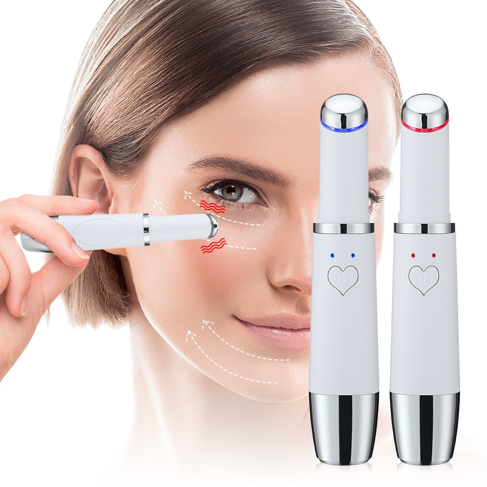 Caneta Massageadora Iônica Anti Rugas e Olheiras ®YoungBeutry (PELE 100% MAIS JOVEM)
