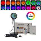 Lâmpada de pôr do sol ®SunsetSun - rotação 360 graus, USB